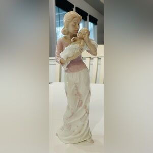 The Valencia Collection Roman Inc Mother Newborn Baby Porcelain‎ Figuring FLAWED